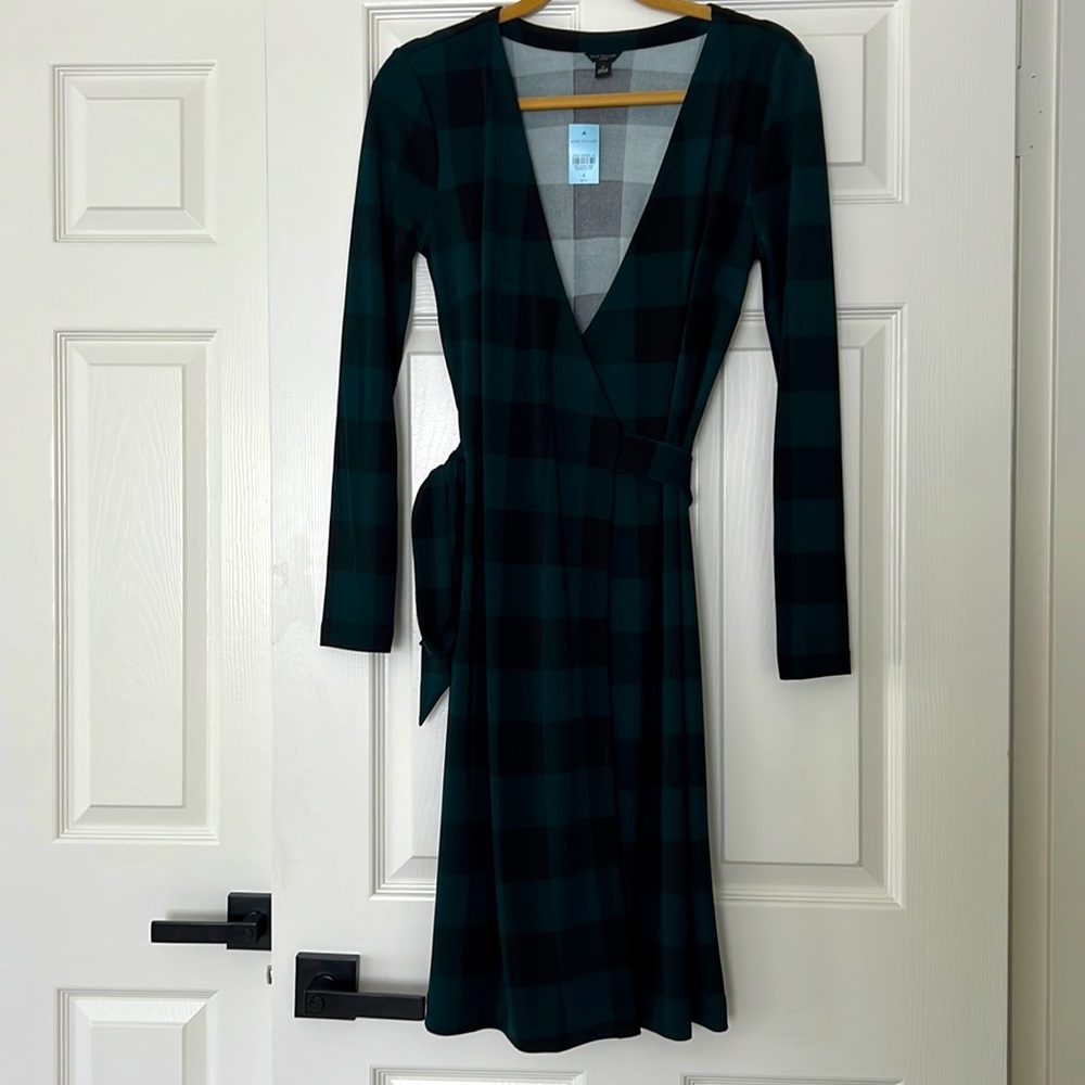 💘NWT💘 Ann Taylor Petite Matte Jersey Wrap Dress Size 4P